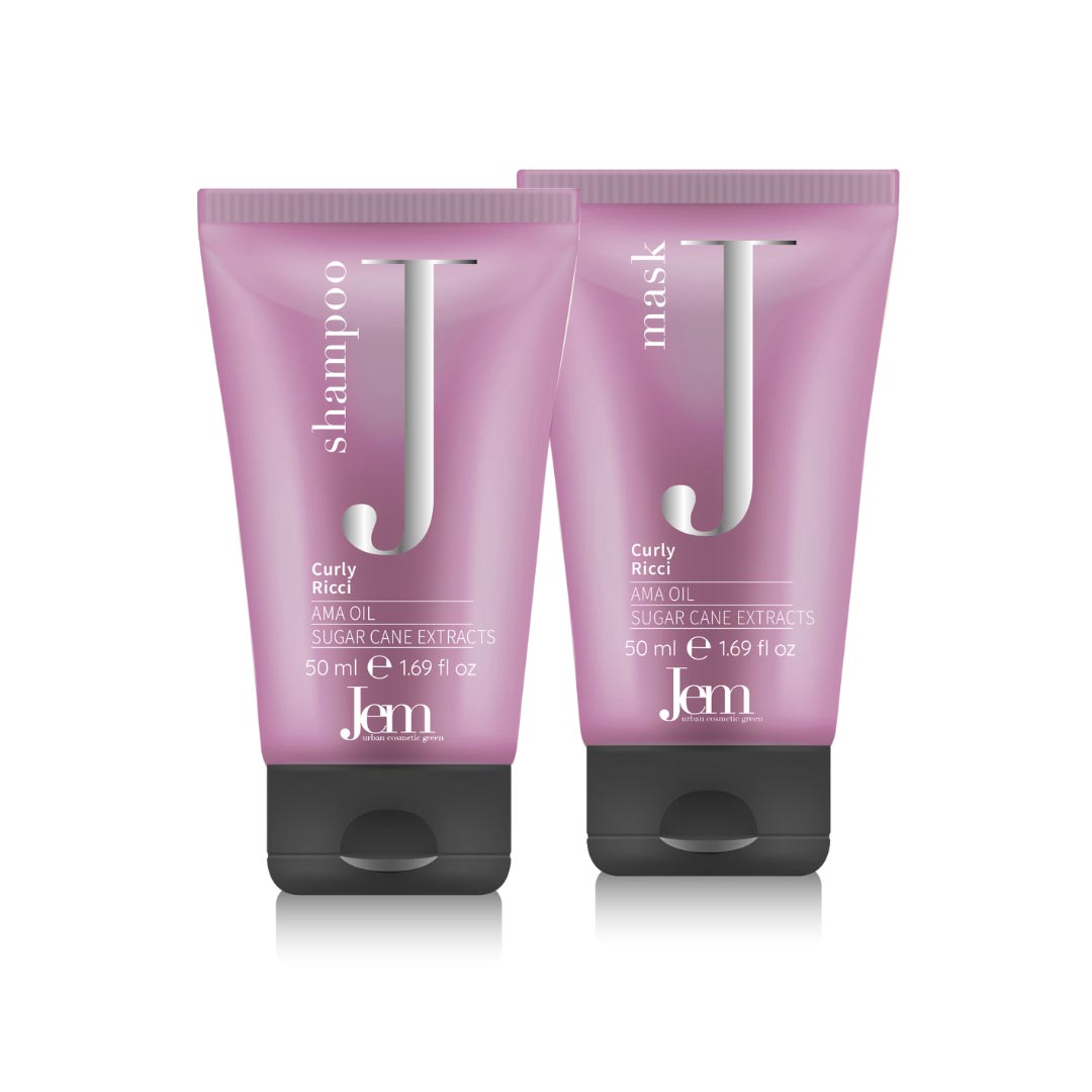 CURLY-TUBI MINI KIT CURLY 50+50 – SHAMPOO + MASCHERA - immagine 1